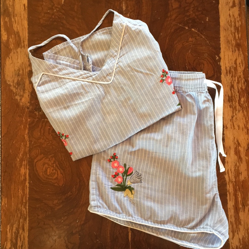 Japna striped and embroidered lingerie, size M